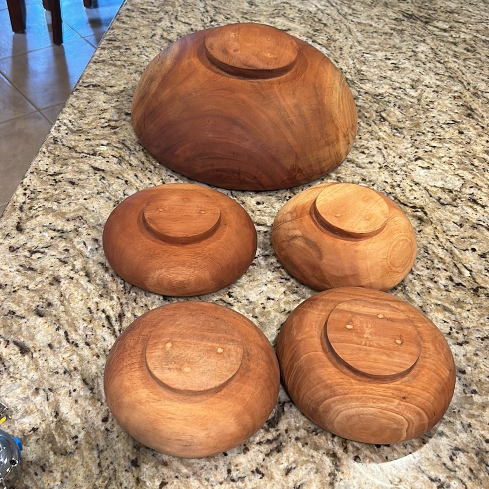 Wooden decorative bowls - Picture 8 of 9